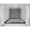Mexen Exo-3S drzwi prysznicowe rozsuwane 70 cm, transparent, czarne - 8153-070-000-70-00