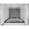 Mexen Exo-3S drzwi prysznicowe rozsuwane 80 cm, transparent, czarne - 8153-080-000-70-00