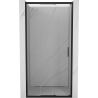 Mexen Exo-3S bīdāmas dušas durvis 90 cm, caurspīdīgas, melnas - 8153-090-000-70-00