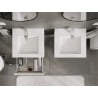 Mexen Orio armario de baño de 50 cm con lavabo Otis, 1 cajón, blanco mate - 91A10-05023-1-BF01-W18M01