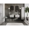 Mexen Orio armario de baño de 50 cm con lavabo Otis, 1 cajón, gris mate/blanco mate - 91A10-05023-1-BF62-W18M01