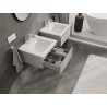 Mexen Orio armario de baño de 50 cm con lavabo Otis, 1 cajón, gris mate/blanco mate - 91A10-05023-1-BF62-W18M01