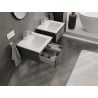 Mexen Orio armario de baño 50 cm con lavabo Otis, 1 cajón, grafito mate/blanco mate - 91A10-05023-1-BF66-W18M01