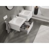 Mexen Orio meuble de salle de bain 50 cm avec lavabo Vela, 1 tiroir, blanc brillant - 91A10-05023-1-BF00-W23M00