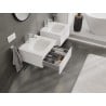 Mexen Orio meuble de salle de bain 50 cm avec lavabo Vela, 1 tiroir, blanc mat - 91A10-05023-1-BF01-W23M01