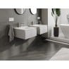 Mexen Orio vannitoakapp 50 cm koos Vela valamuga, 1 sahtel, hall matt/valge matt - 91A10-05023-1-BF62-W23M01