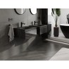 Mexen Orio 50 cm Bathroom Cabinet with Vela Sink, 1 Drawer, Black Gloss/Black Matte - 91A10-05023-1-BF70-W23M71