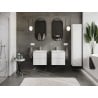 Mexen Orio armario de baño de 50 cm con lavabo Vela, 2 cajones, blanco brillo - 91A10-05047-2-BFF00-W23M00