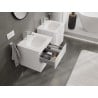 Mexen Orio armario de baño de 50 cm con lavabo Vela, 2 cajones, blanco brillo - 91A10-05047-2-BFF00-W23M00