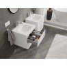 Mexen Orio mobile da bagno 50 cm con lavabo Vela, 2 cassetti, bianco lucido - 91A10-05047-2-BFF00-W23M00