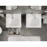 Mexen Orio bathroom cabinet 50 cm with Vela basin, 2 drawers, white gloss - 91A10-05047-2-BFF00-W23M00