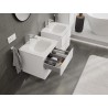 Mexen Orio bathroom cabinet 50 cm with Vela sink, 2 drawers, white matt - 91A10-05047-2-BFF01-W23M01