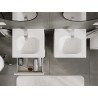 Mexen Orio mobiletto da bagno 50 cm con lavabo Vela, 2 cassetti, bianco opaco - 91A10-05047-2-BFF01-W23M01
