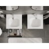 Mexen Orio armoire de salle de bains 50 cm avec lavabo Vela, 2 tiroirs, graphite mat/blanc mat - 91A10-05047-2-BFF66-W23M01