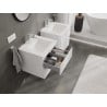 Mexen Orio meuble de salle de bain 50 cm avec lavabo Otis, 2 tiroirs, blanc brillant - 91A10-05047-2-BFF00-W18M00