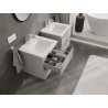Mexen Orio armario de baño 50 cm con lavabo Otis, 2 cajones, gris mate/blanco mate - 91A10-05047-2-BFF62-W18M01