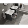 Mexen Orio armario de baño 50 cm con lavabo Otis, 2 cajones, grafito mate/blanco mate - 91A10-05047-2-BFF66-W18M01