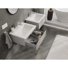Mexen Orio gabinete de baño 60 cm con lavabo Otis, 1 cajón, gris mate/blanco mate - 91A10-06023-1-BF62-W18M01