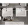 Mexen Orio gabinete de baño 60 cm con lavabo Otis, 1 cajón, gris mate/blanco mate - 91A10-06023-1-BF62-W18M01