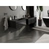 Mexen Orio mobiletto da bagno 60 cm con lavabo Otis, 1 cassetto, nero lucido/nero opaco - 91A10-06023-1-BF70-W18M71