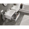 Mexen Orio 60 cm Bathroom Cabinet with Vela Sink, 1 Drawer, White Gloss - 91A10-06023-1-BF00-W23M00