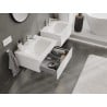Mexen Orio Badezimmerschrank 60 cm mit Waschbecken Vela, 1 Schublade, weiß matt - 91A10-06023-1-BF01-W23M01