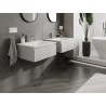 Mexen Orio 60 cm bathroom cabinet with Vela washbasin, 1 drawer, grey matte/white matte - 91A10-06023-1-BF62-W23M01
