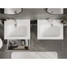 Mexen Orio 60 cm bathroom cabinet with Vela washbasin, 1 drawer, grey matte/white matte - 91A10-06023-1-BF62-W23M01