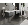 Mexen Orio meuble de salle de bain 60 cm avec lavabo Vela, 1 tiroir, graphite mat/blanc mat - 91A10-06023-1-BF66-W23M01