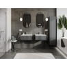 Mexen Orio meuble de salle de bain 60 cm avec lavabo Vela, 1 tiroir, graphite mat/blanc mat - 91A10-06023-1-BF66-W23M01
