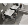 Mexen Orio mobile da bagno 60 cm con lavabo Vela, 1 cassetto, grafite opaco/bianco opaco - 91A10-06023-1-BF66-W23M01