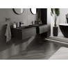 Mexen Orio armadietto da bagno 60 cm con lavabo Vela, 1 cassetto, nero opaco - 91A10-06023-1-BF71-W23M71