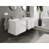 Mexen Orio armoire de salle de bain 60 cm avec lavabo Otis, 2 tiroirs, blanc brillant - 91A10-06047-2-BFF00-W18M00