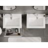 Mexen Orio gabinete de baño de 60 cm con lavabo Otis, 2 cajones, blanco brillante - 91A10-06047-2-BFF00-W18M00