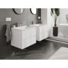 Mexen Orio mobile da bagno 60 cm con lavabo Otis, 2 cassetti, bianco opaco - 91A10-06047-2-BFF01-W18M01