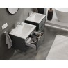Mexen Orio mobiletto da bagno 60 cm con lavabo Otis, 2 cassetti, grafite opaco/bianco opaco - 91A10-06047-2-BFF66-W18M01