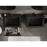 Mexen Orio armario de baño de 60 cm con lavabo Otis, 2 cajones, negro brillante/negro mate - 91A10-06047-2-BFF70-W18M71