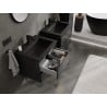 Mexen Orio mobile da bagno 60 cm con lavabo Otis, 2 cassetti, nero opaco - 91A10-06047-2-BFF71-W18M71