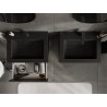 Mexen Orio mobile da bagno 60 cm con lavabo Otis, 2 cassetti, nero opaco - 91A10-06047-2-BFF71-W18M71