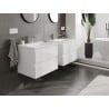 Mexen Orio mueble de baño 60 cm con lavabo Vela, 2 cajones, blanco brillo - 91A10-06047-2-BFF00-W23M00