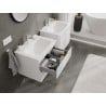 Mexen Orio bathroom cabinet 60 cm with Vela washbasin, 2 drawers, white gloss - 91A10-06047-2-BFF00-W23M00
