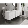 Mexen Orio meuble de salle de bain 60 cm avec lavabo Vela, 2 tiroirs, blanc mat - 91A10-06047-2-BFF01-W23M01