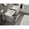 Mexen Orio armadietto bagno 60 cm con lavabo Vela, 2 cassetti, grigio opaco/bianco opaco - 91A10-06047-2-BFF62-W23M01