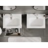 Mexen Orio meuble de salle de bains 60 cm avec lavabo Vela, 2 tiroirs, gris mat/blanc mat - 91A10-06047-2-BFF62-W23M01