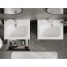 Mexen Orio gabinete de baño de 60 cm con lavabo Vela, 2 cajones, grafito mate/blanco mate - 91A10-06047-2-BFF66-W23M01