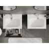 Mexen Orio mobile da bagno 60 cm con lavabo Vela, 2 cassetti, grafite opaco/bianco opaco - 91A10-06047-2-BFF66-W23M01