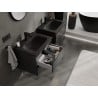 Mexen Orio vannitoakapp 60 cm koos Vela valamuga, 2 sahtlit, must matt - 91A10-06047-2-BFF71-W23M71
