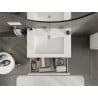 Mexen Orio mueble de baño 70 cm con lavabo Otis, 1 cajón, blanco mate - 91A10-07023-1-BF01-W18M01