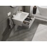 Mexen Orio bathroom cabinet 70 cm with Otis washbasin, 1 drawer, grey matte/white matte - 91A10-07023-1-BF62-W18M01