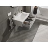 Mexen Orio meuble de salle de bains 70 cm avec lavabo Otis, 1 tiroir, gris mat/blanc mat - 91A10-07023-1-BF62-W18M01
